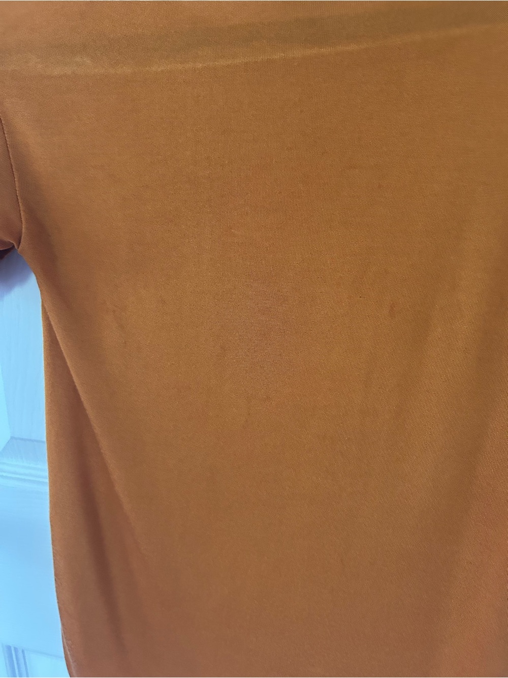 Armani Exchange A|X Mustard Lyocell Blend Short Sleeve Top XS - Picture 7 of 9